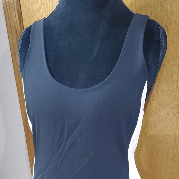 Wilfred High Low Tank Maxi Dress in Black and White - Picture 4 of 7